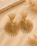 Gold Plated Anti tarnish Spike Danglers for Women