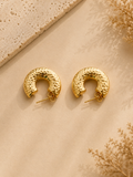Gold-Plated Anti tarnish Classic Round Hoop Earnings