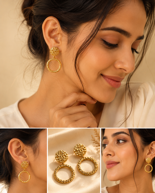 Gold Plated Anti tarnish Gold Hoop earrings