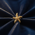 Gold Plated Anti Tarnish Scallop Shell Ring